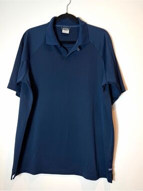 Columbia Performance Polo Shirt Men’s XL Navy Blue Moisture Wicking Short Sleeve